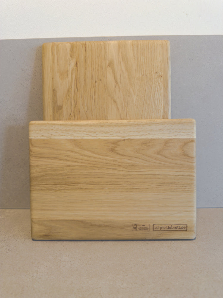 Sparset: Eiche Schneidebrett mit abgerundeten Ecken