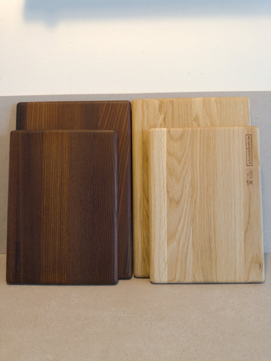 Cutting board with rounded corners