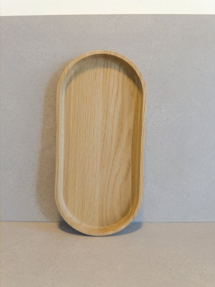 SET: Tablett aus Eichenholz