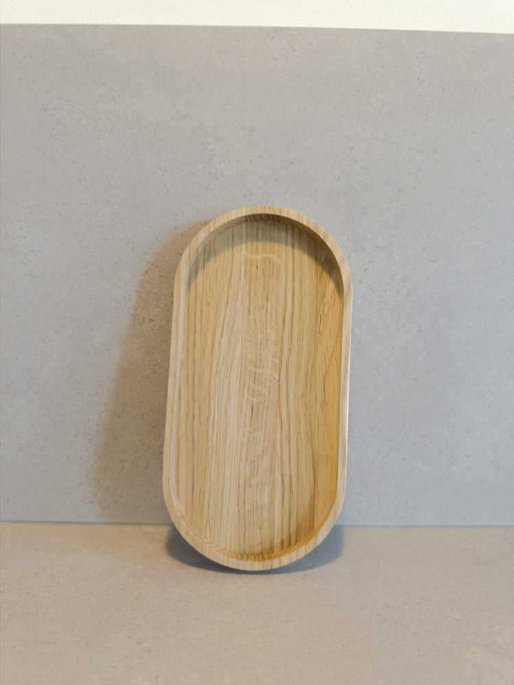 SET: Tablett aus Eichenholz